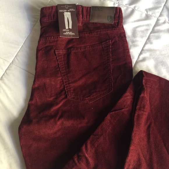 Black Brown Corduroy Slim fit Jean - Picture 2 of 9